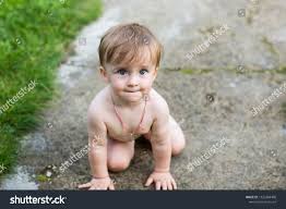 Naked Little Child Looks Viewer Stock Photo 1320368498 | Shutterstock