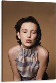 Millie Bobby Brown Sexy Actress Poster (11) Posters Wall Art Painting  Canvas Gift Living Room Prints Bedroom Decor Poster Artworks  24x36inch(60x90cm)